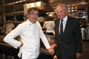 Bernard Magrez et Yannick Alléno - 700ème anniversaire Pape Clément