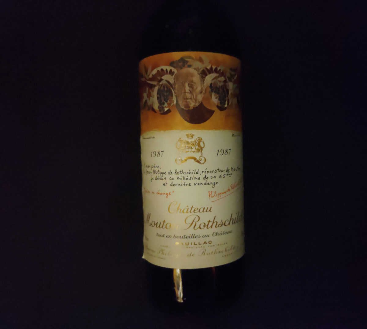 Mouton Rothschild 1987 - yvesbeck.wine