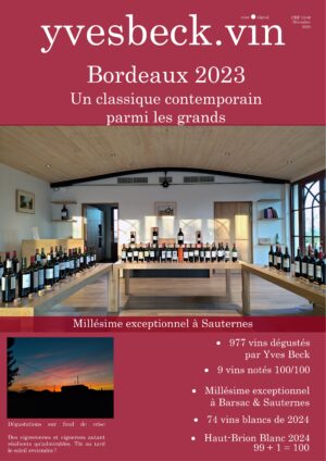 Bordeaux 2023 - vins livrables - yvesbeck.wine