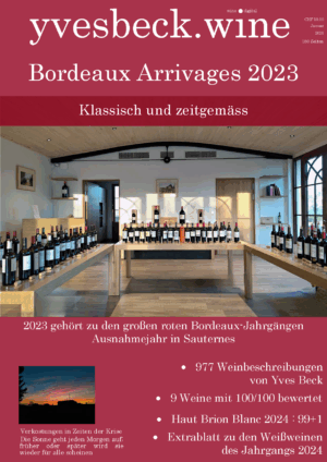 Bordeaux 2023 Arrivages - Yves Beck - yvesbeck.wine
