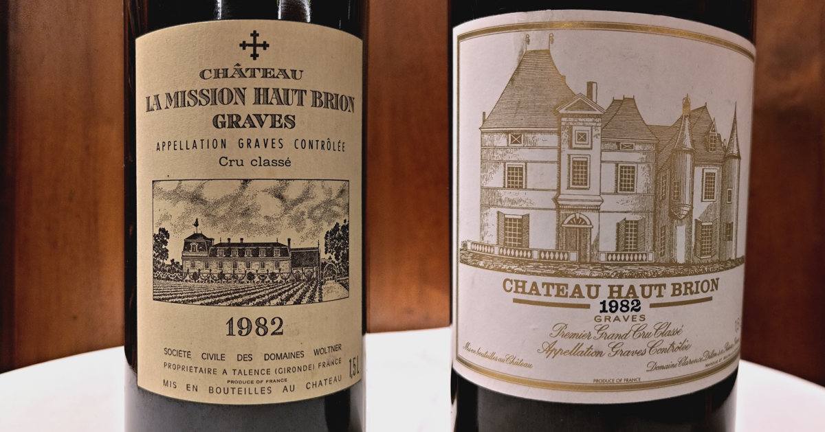 Mission et Haut-Brion 1982 - Magnums Bordeaux yvesbeck.wine © Yves Beck