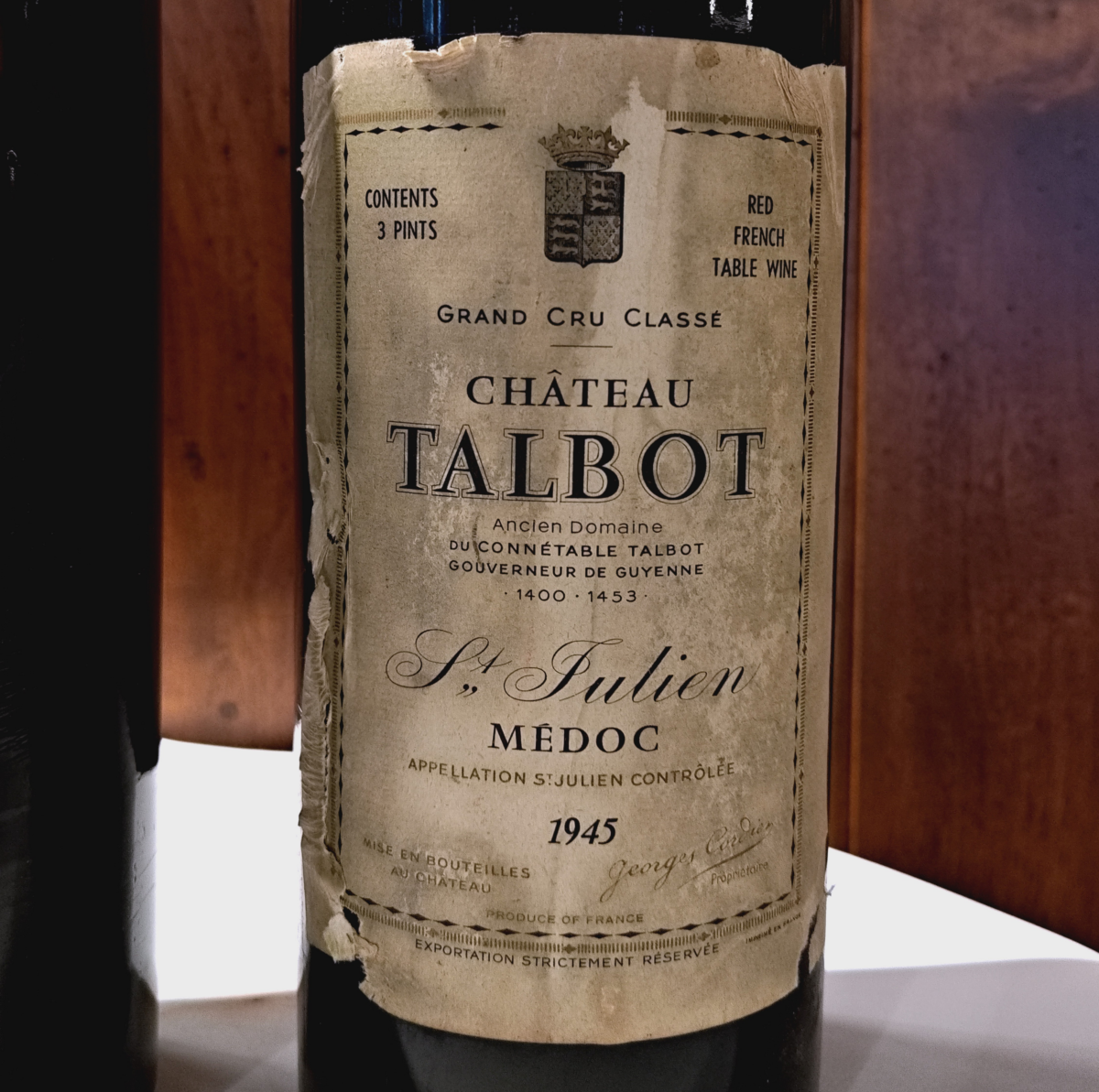Talbot 1945 - Magnums Bordeaux - yvesbeck.wine