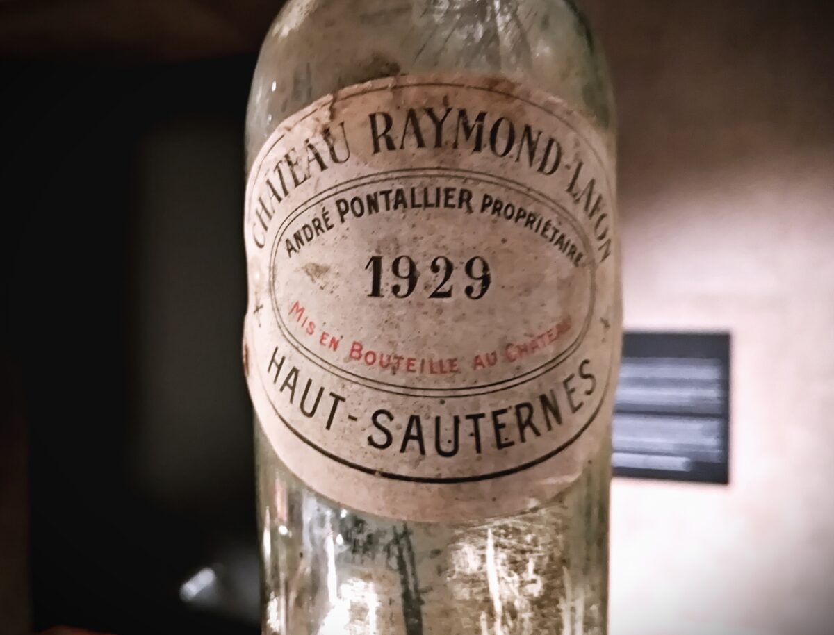 Châtea Raymond-Lafon 1929 - © Yves Beck - yvesbeck.wine