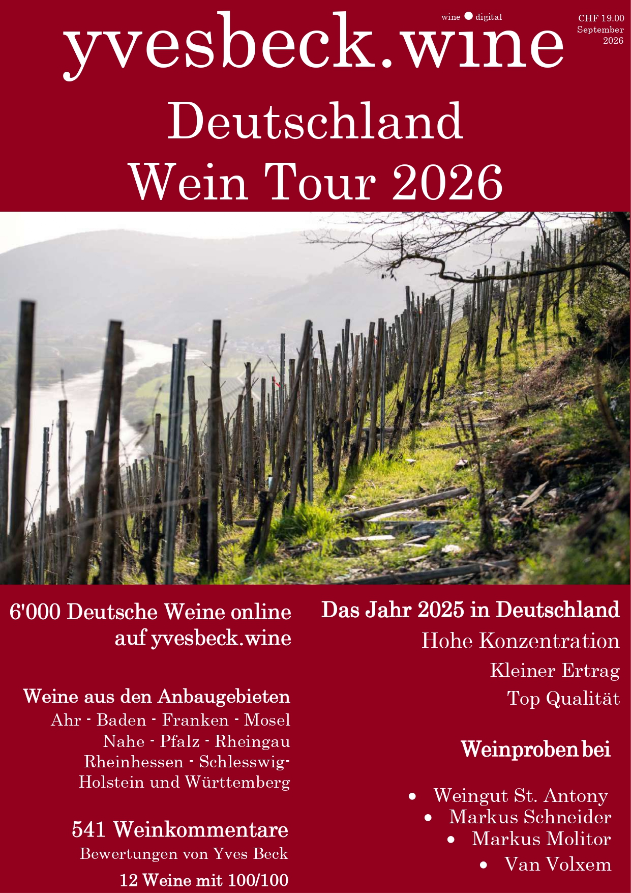 Deutschland Wein Tour 2026 - Yves Beck