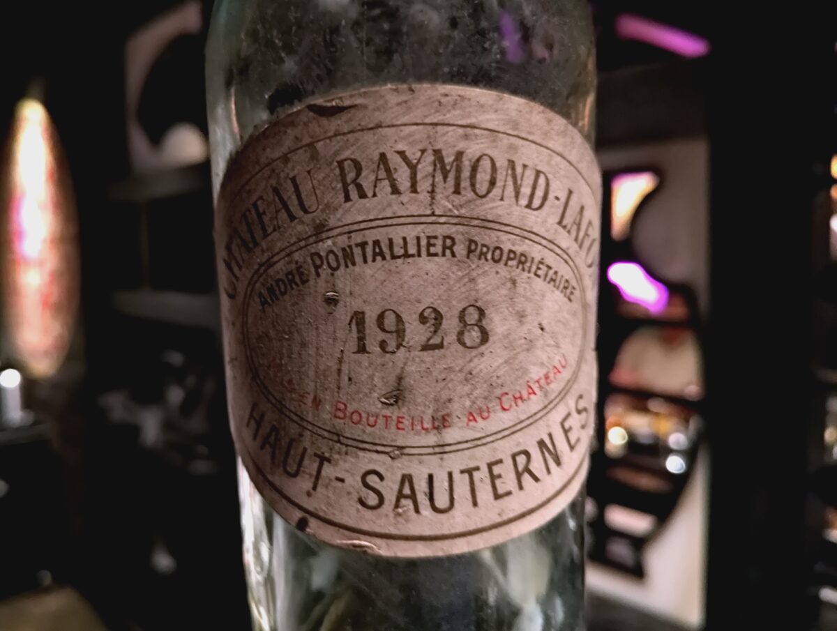 Raymond-Lafon 1928 © Yves Beck - yvesbecl-wine