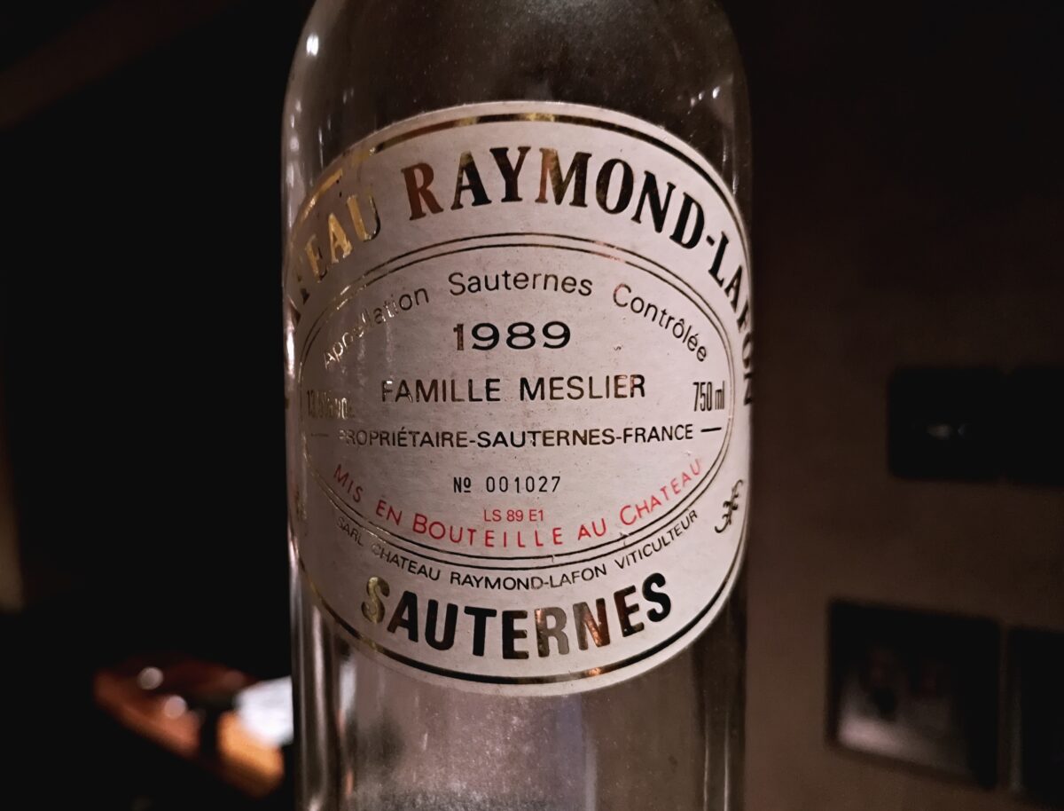 Château Raymond-Lafon 1989 - © Yves Beck - yvesbeck.wine